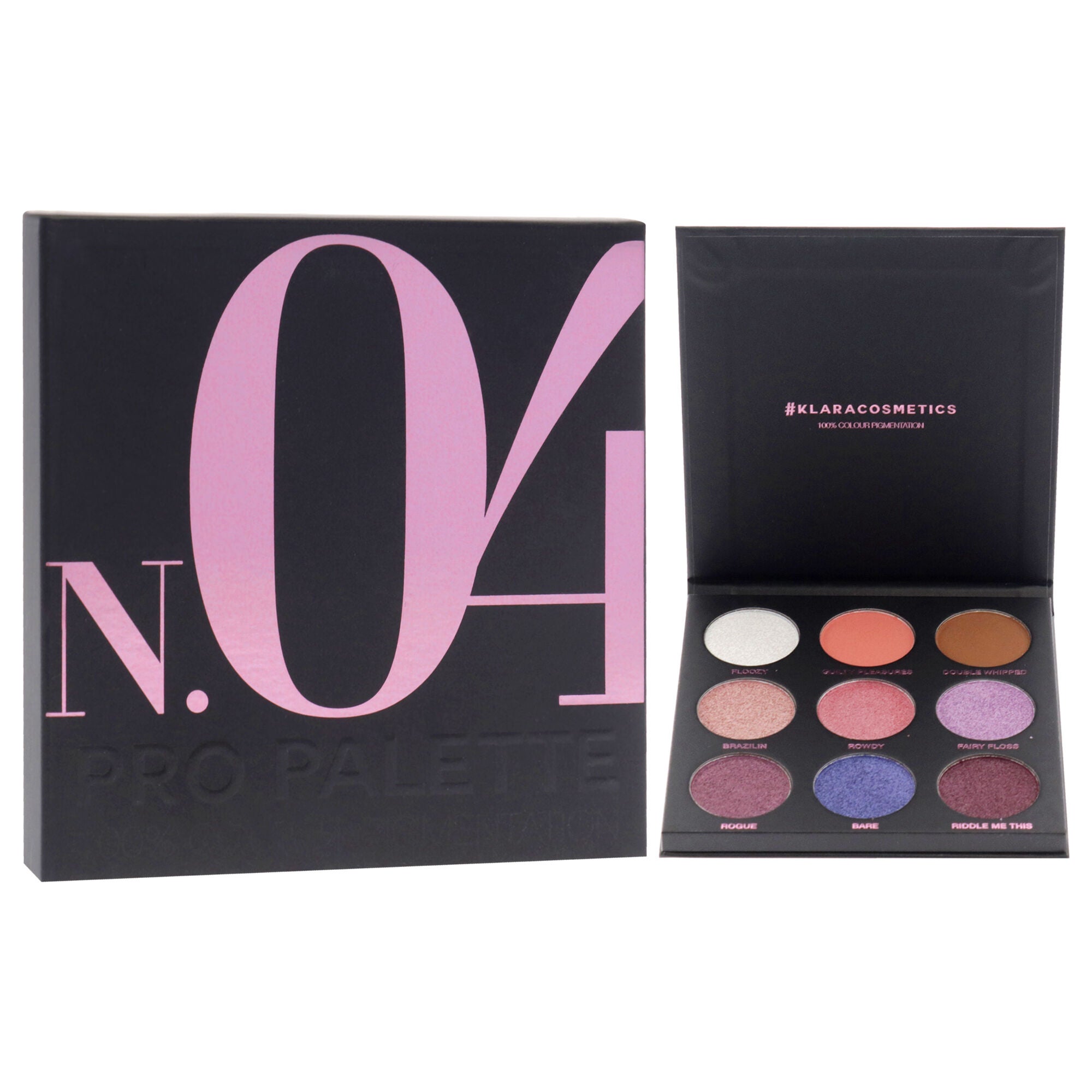 Pro Eyeshadow Palette - N.04 by Klara for Women - 0.38 oz Eye Shadow, See Description, alternate image number 2