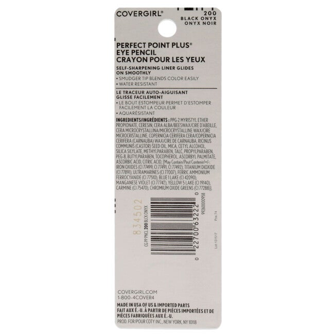 Perfect Point Plus Eyeliner - 200 Black Onyx by CoverGirl for Women - 0.008 oz Eyeliner, See Description, alternate image number 2