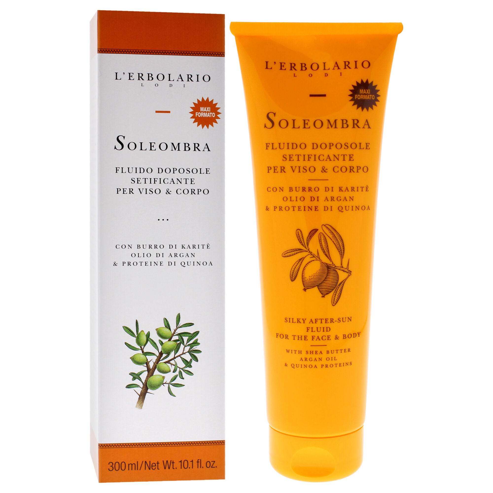 Soleombra Silky After-Sum Fluid by LErbolario for Unisex - 10.1 oz Sunscreen, See Description, alternate image number 1