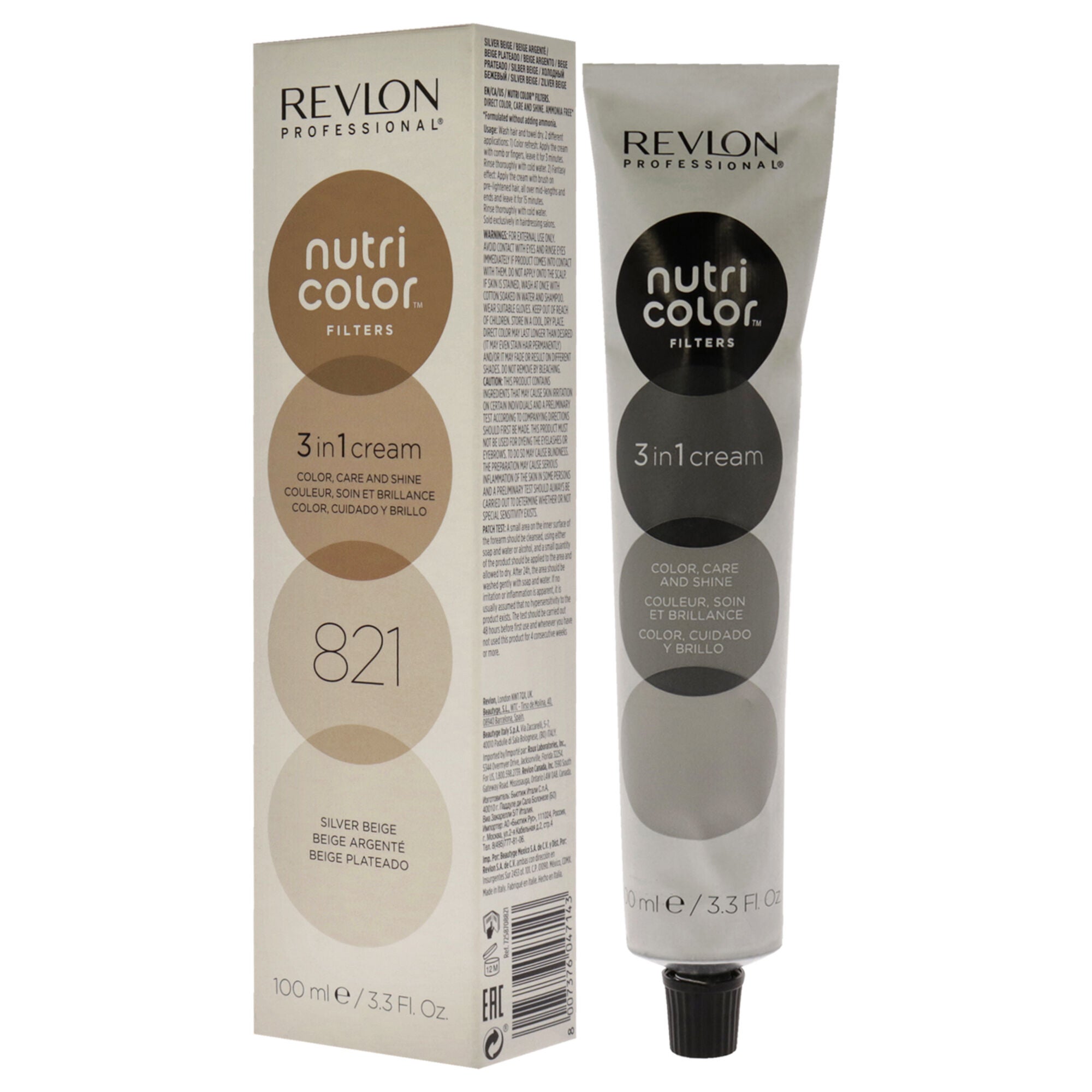 Nutri Color Cream - 821 Silver Beige by Revlon for Unisex - 3.3 oz Hair Color, , alternate image number 7