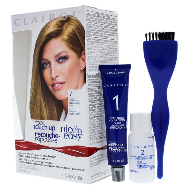 Nice n Easy Root Touch-Up Permanent Color - 7 Dark Blonde by Clairol for Women - 1 Application Hair Color, See Description, alternate image number 1