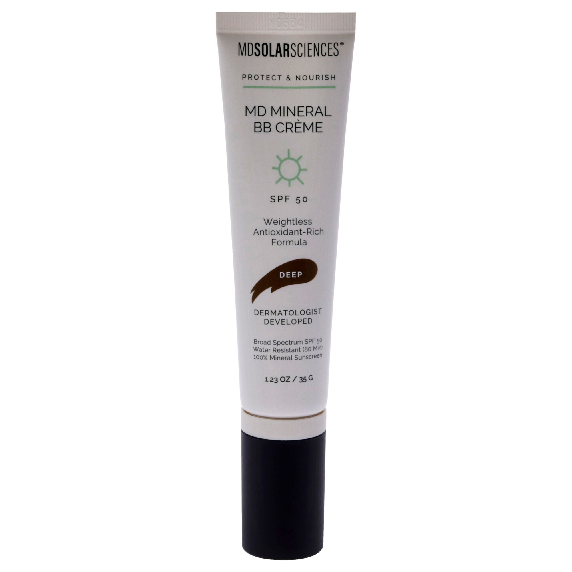 MD Mineral BB Cream SPF 50 - Deep by MDSolarSciences for Women - 1.23 oz Makeup, See Description, alternate image number 1