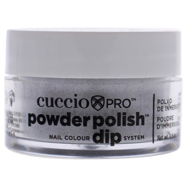 Pro Powder Polish Nail Colour Dip System - Silver Glitter by Cuccio Colour for Women - 0.5 oz Nail Powder, See Description, hi-res image number 0