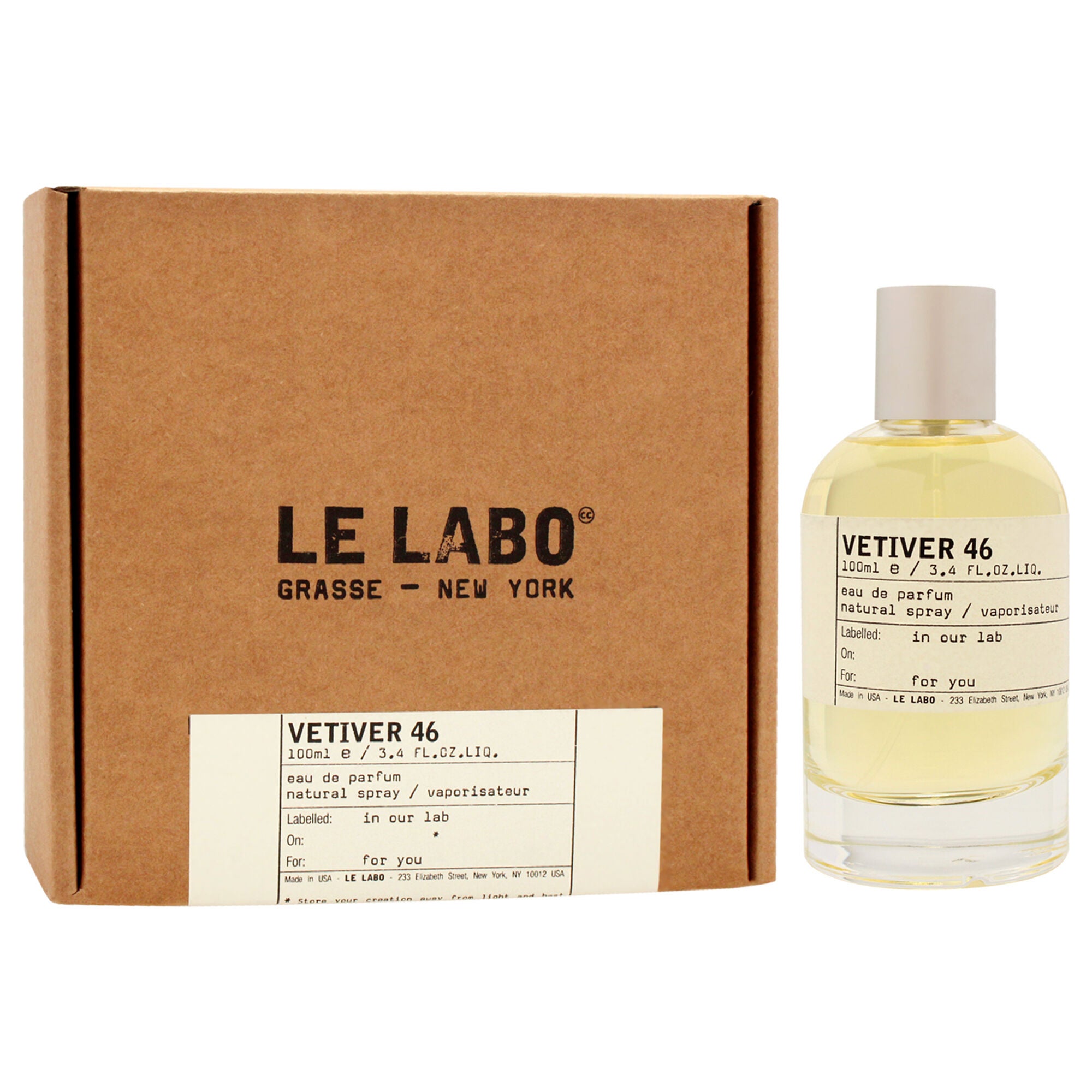 Vetiver 46 by Le Labo for Unisex - 3.4 oz EDP Spray, See Description, alternate image number 2