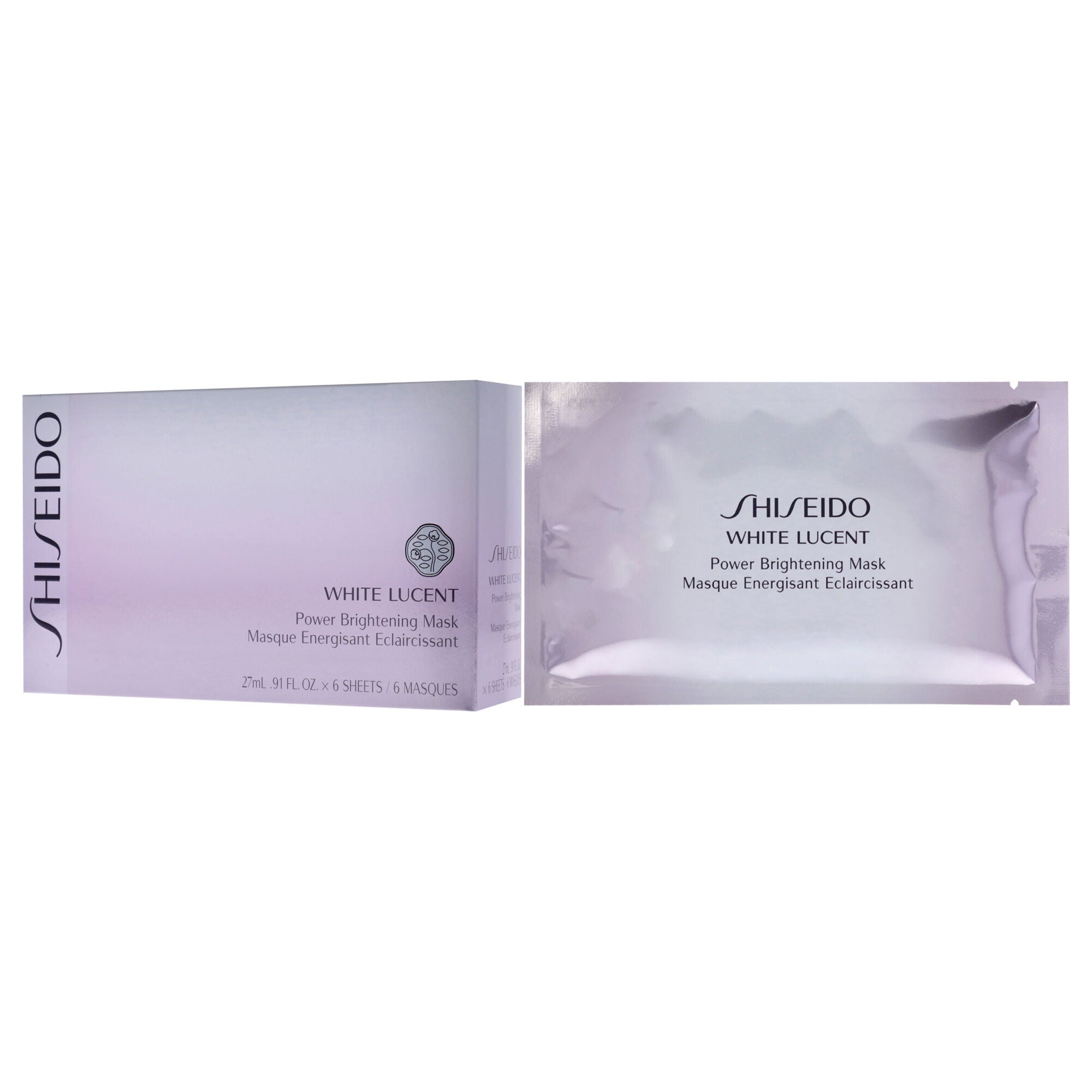 White Lucent Power Brightening Mask by Shiseido for Unisex - 6 x 0.91 oz Mask, See Description, alternate image number 3
