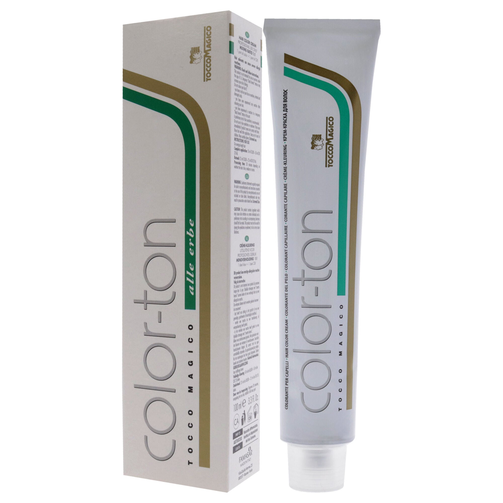 Color-Ton Permanent Hair Color - 4FM-4.05 Deep Brown by Tocco Magico for Unisex - 3.38 oz Hair Color, See Description, alternate image number 3