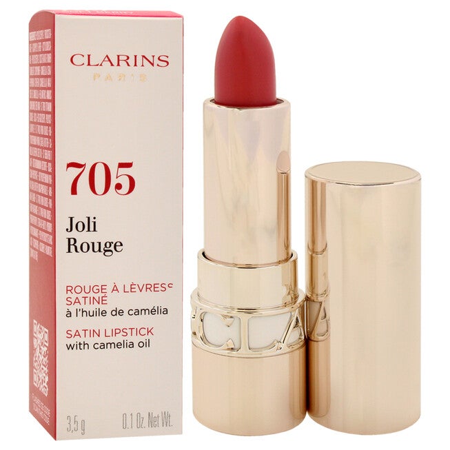 Joli Rouge Satin Lipstick - 705 Soft Berry by Clarins for Women - 0.1 oz Lipstick, See Description, alternate image number 2