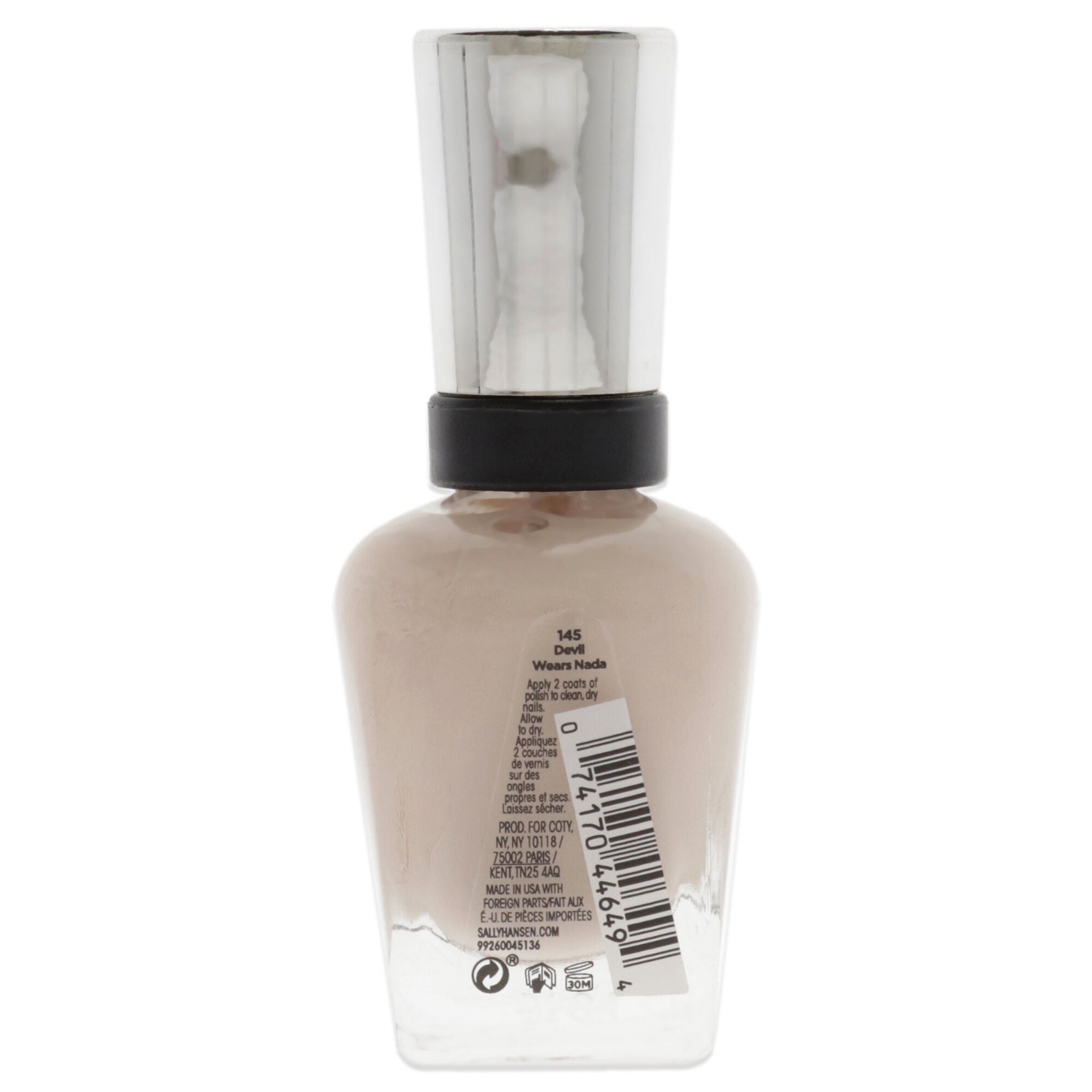 Complete Salon Manicure - 145 Devil Wears Nada by Sally Hansen for Women - 0.5 oz Nail Polish, See Description, alternate image number 1