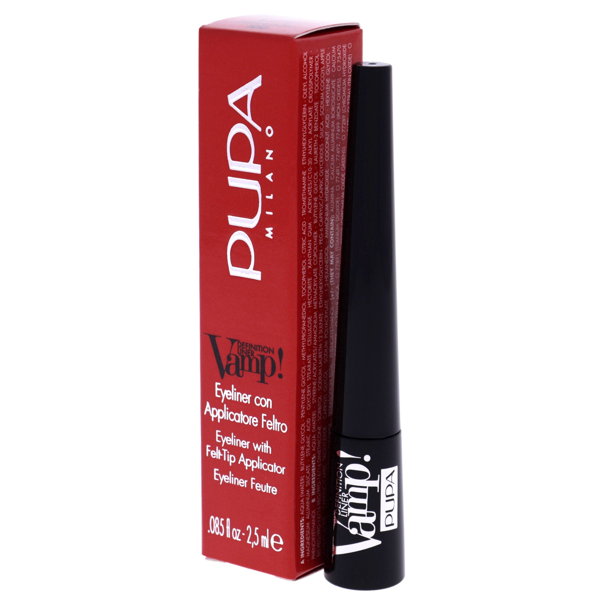 Vamp! Definition Liner - 100 Extra Black by Pupa Milano for Women - 0.85 oz Eyeliner, , alternate image number 7