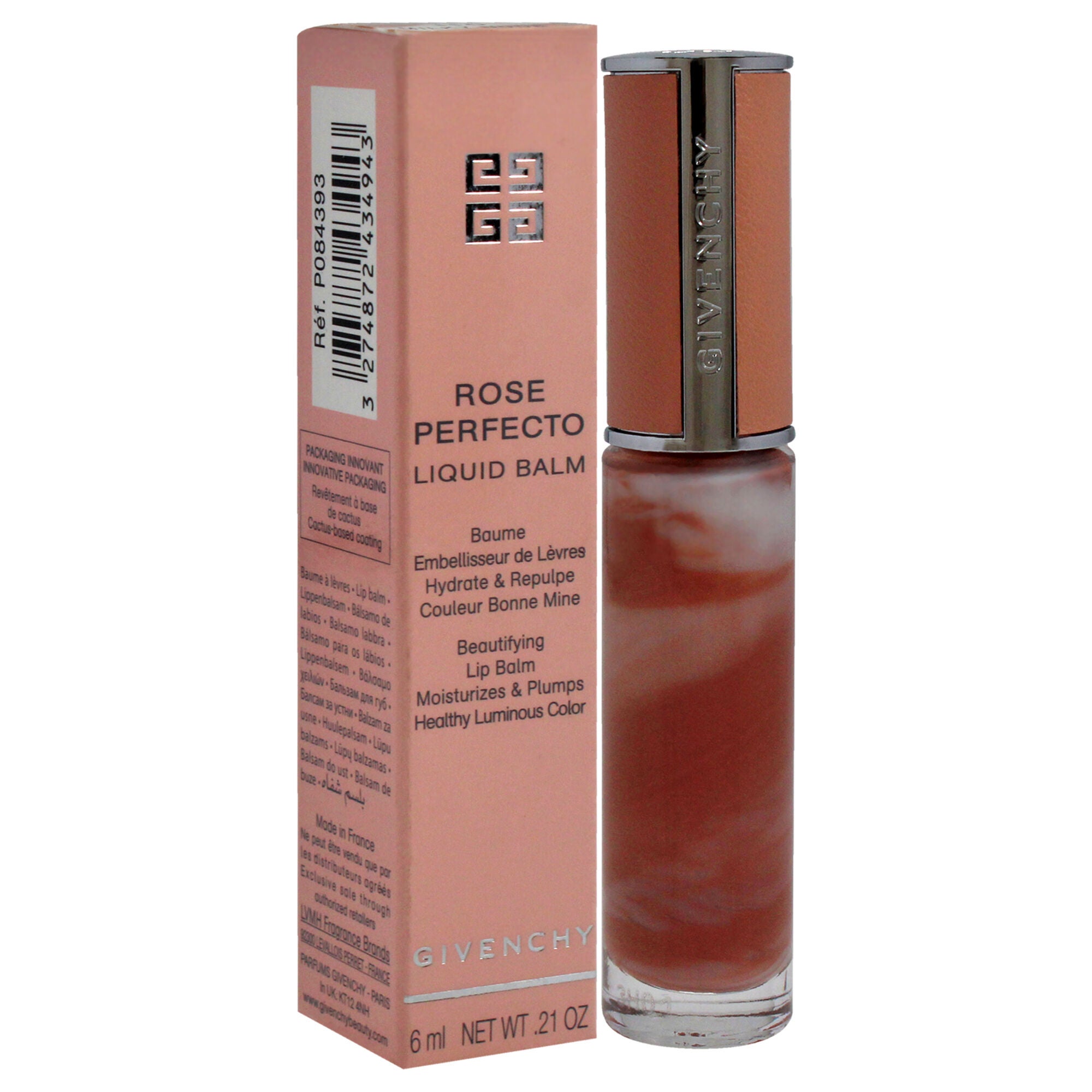Rose Perfecto Tinted Liquid Lip Balm - N110 Milky Nude by Givenchy for Women - 0.2 oz Lip Balm, , alternate image number 6