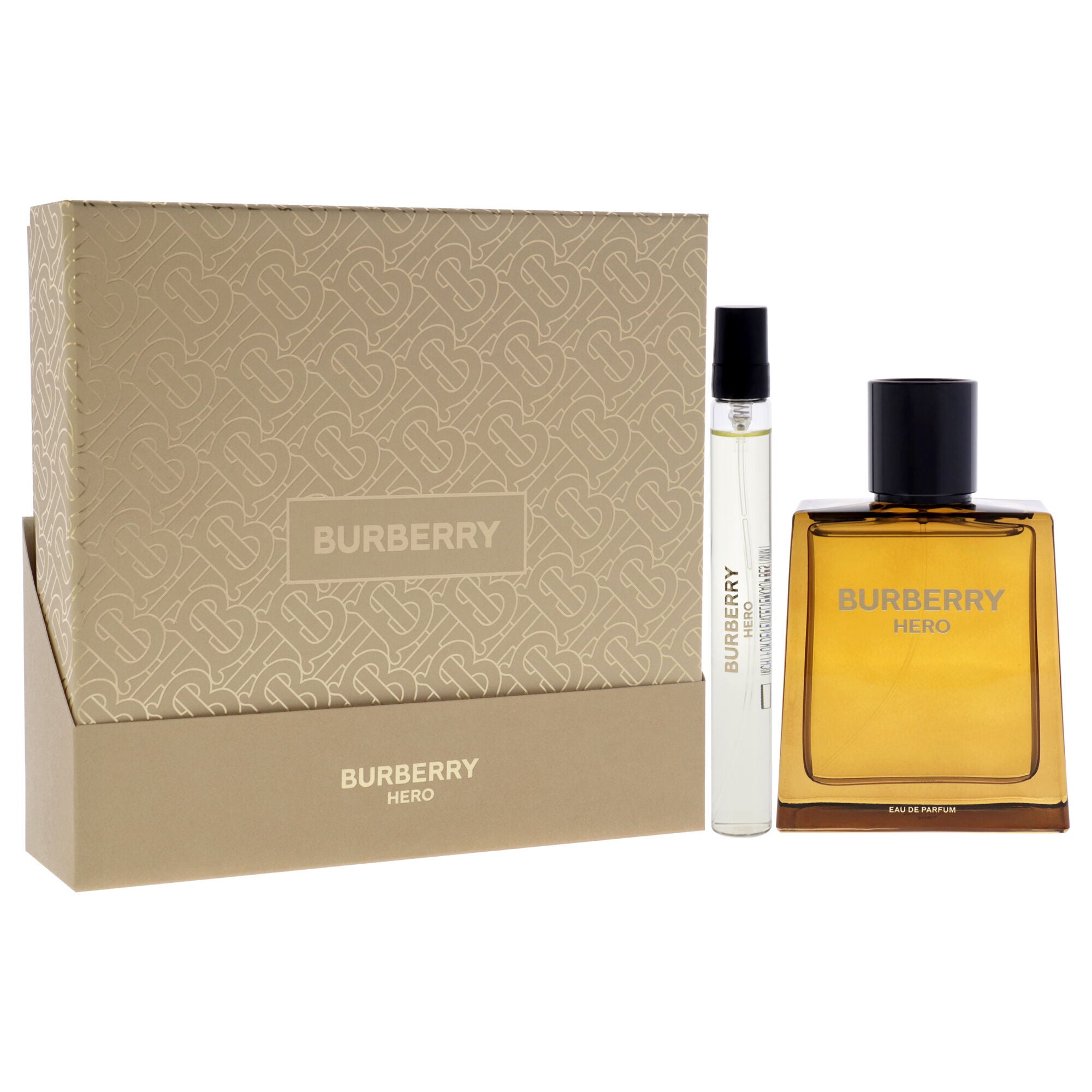 Burberry Hero by Burberry for Men - 2 Pc 3.3oz EDP Spray, 0.33oz EDP Travel Spray, See Description, alternate image number 4