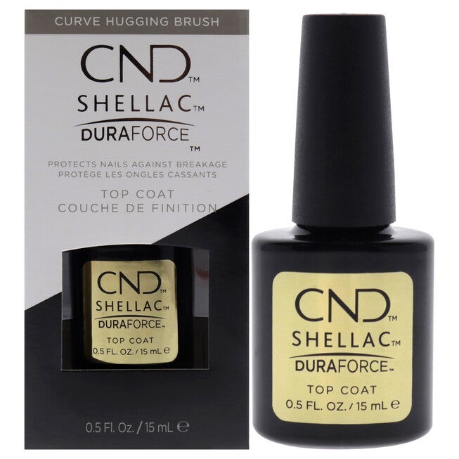 Shellac Nail Color - Duraforce Top Coat by CND for Women - 0.5 oz Nail Polish, See Description, hi-res image number 0