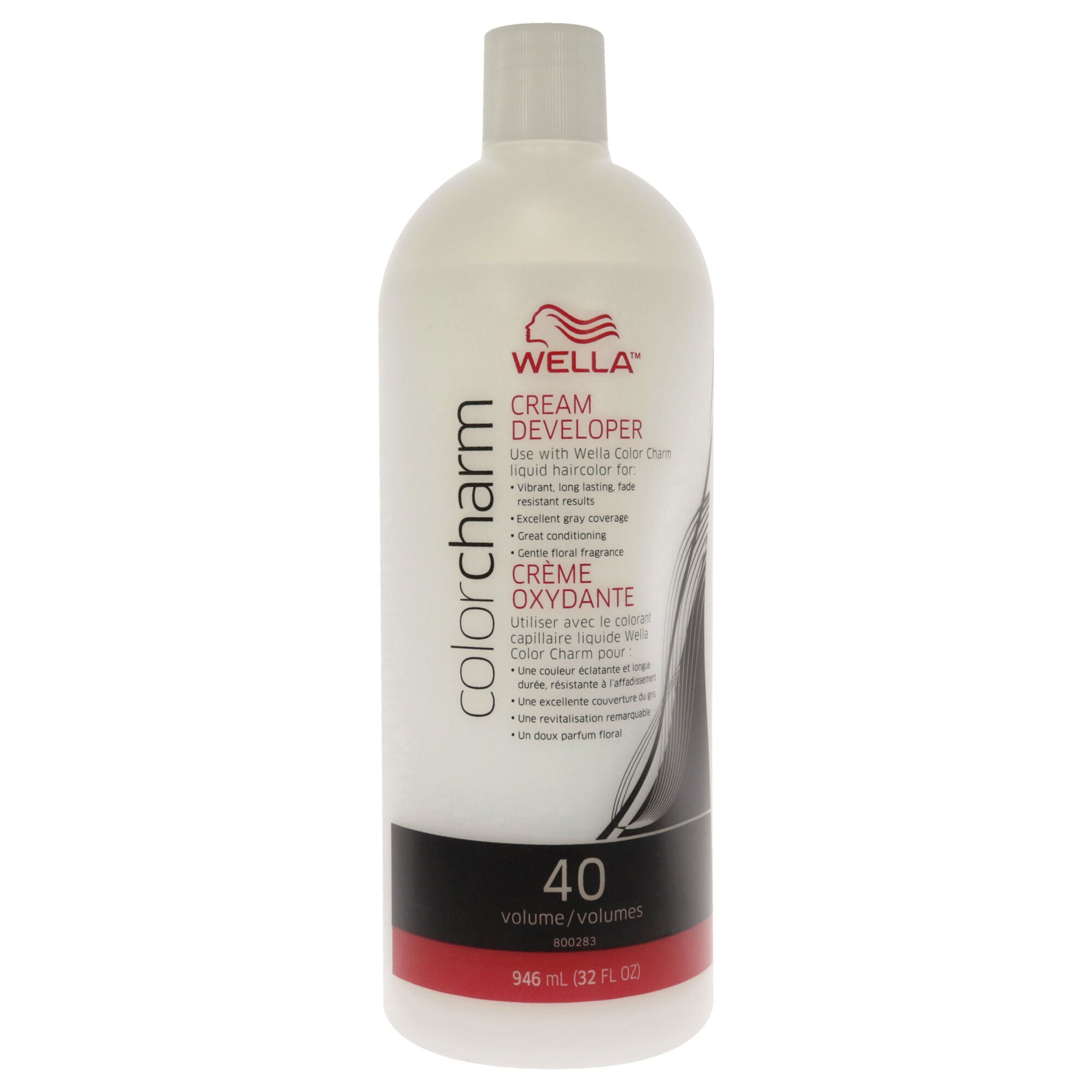 Color Charm 40 Volume Creme Developer by Wella for Unisex - 32 oz Lightener, See Description, hi-res image number 0