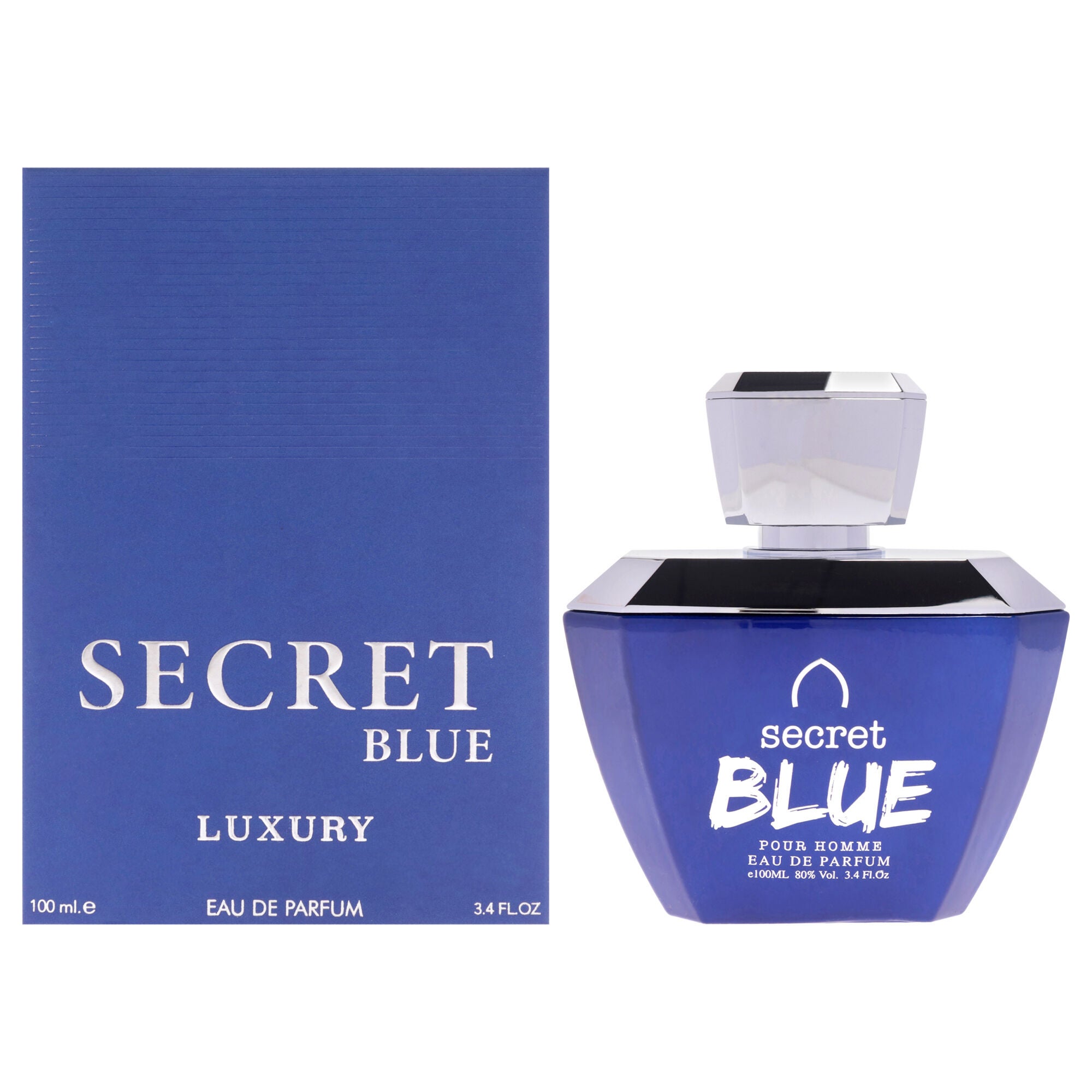 Luxury Collection - Secret Blue by Khalis for Men - 3.4 oz EDP Spray, Clear, hi-res image number 0