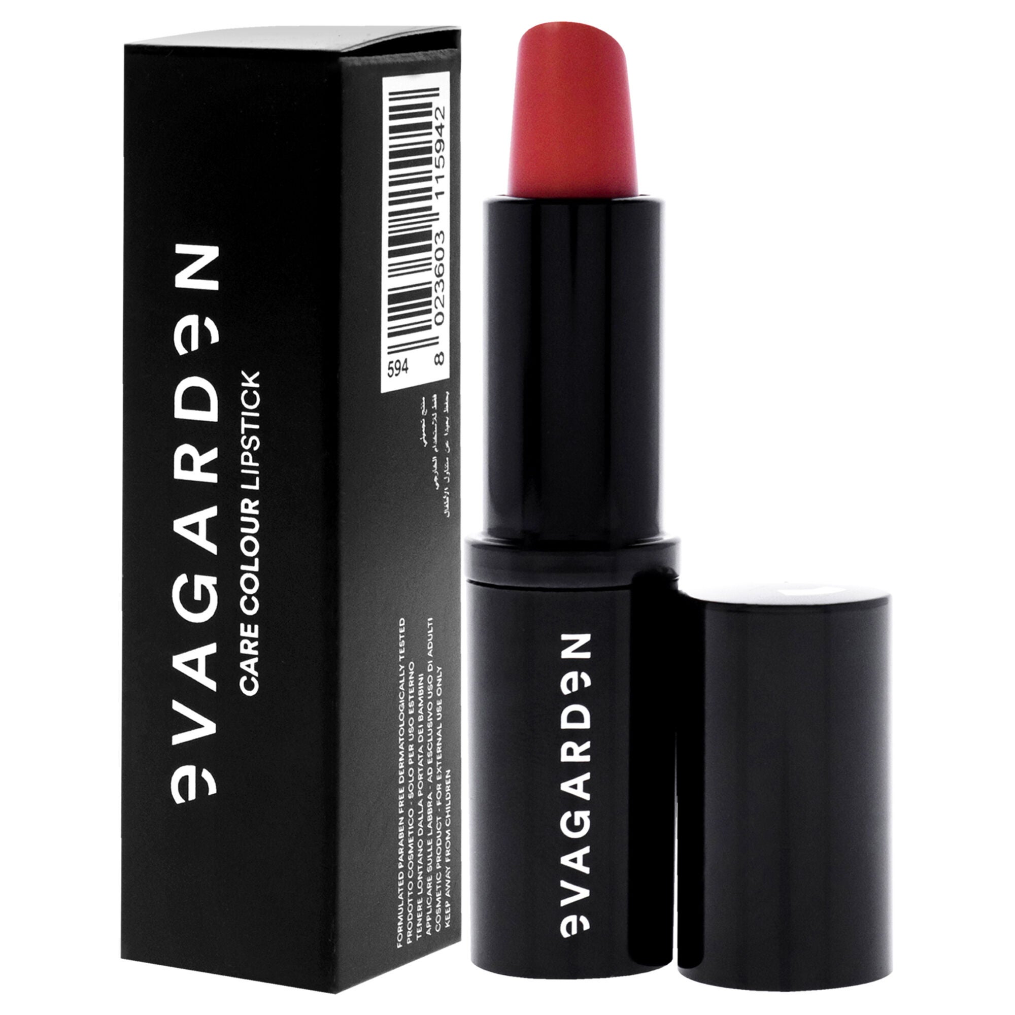 Care Colour Lipstick - 594 Coral Haze by Evagarden for Women - 0.10 oz Lipstick, , alternate image number 7