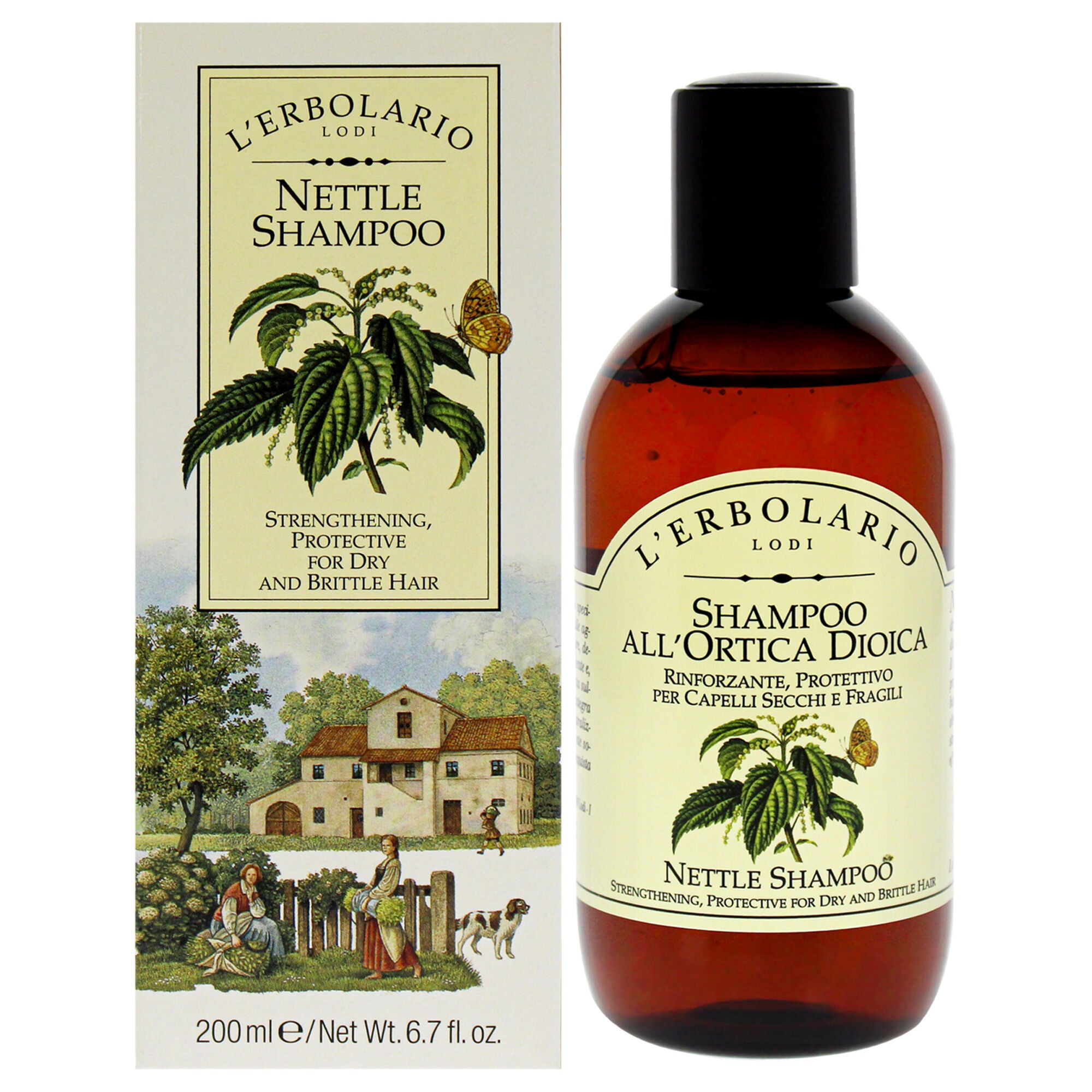 Shampoo - Nettle by Lerbolario for Unisex - 6.7 oz Shampoo, See Description, hi-res image number 0