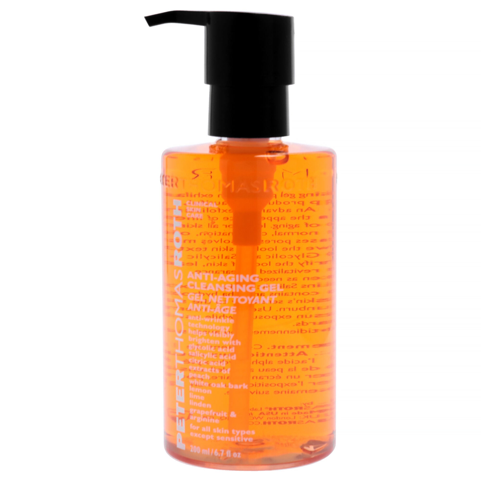 Anti-Aging Cleansing Gel by Peter Thomas Roth for Unisex - 6.7 oz Cleanser, Clear, alternate image number 1