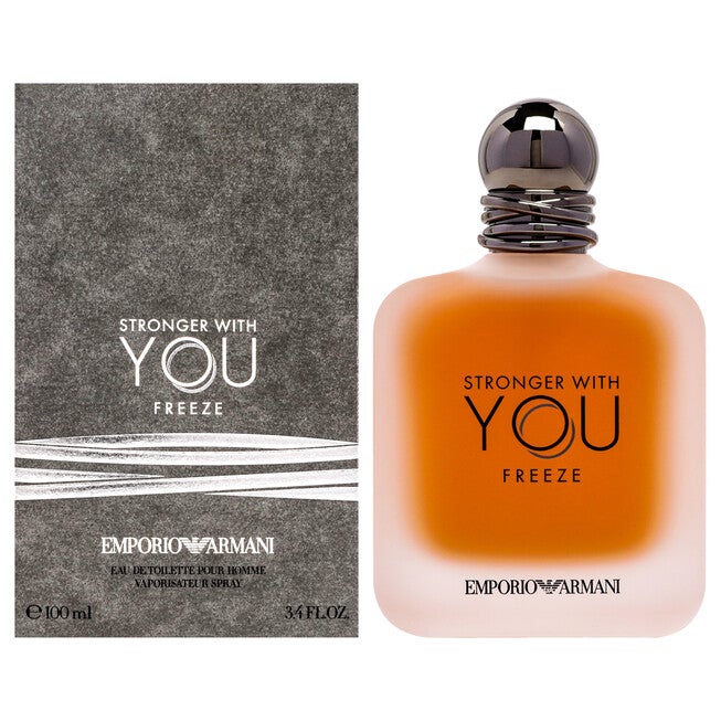 Emporio Armani Stronger With You Freeze by Giorgio Armani for Men - 3.4 oz EDT Spray, NA, hi-res image number null