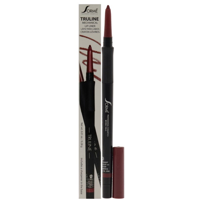 Truline Mechanical Lipliner - MPL02 Wine by Sorme Cosmetics for Women - 0.01 oz Lip Liner, See Description, hi-res image number 0