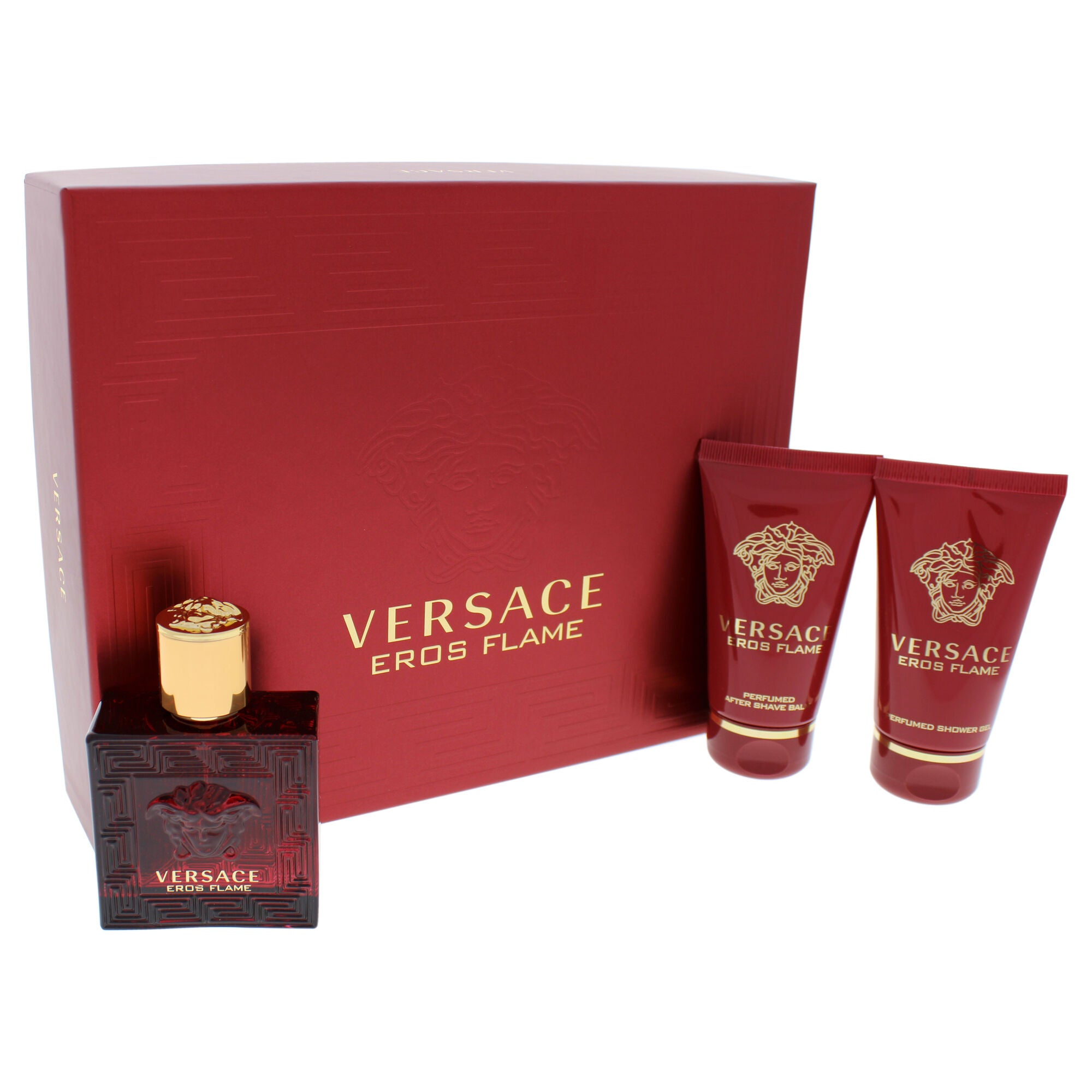Eros Flame by Versace for Men - 3 Pc Gift Set 1.7oz EDP Spray, 1.7oz Shower Gel, 1.7oz After Shave Balm, , alternate image number 7
