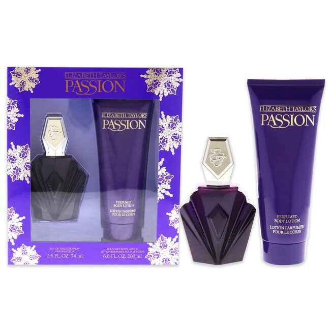 Passion by Elizabeth Taylor for Women - 2 Pc Gift Set 2.5oz EDT Spray, 6.8oz Perfumed Body Lotion, See Description, hi-res image number 0