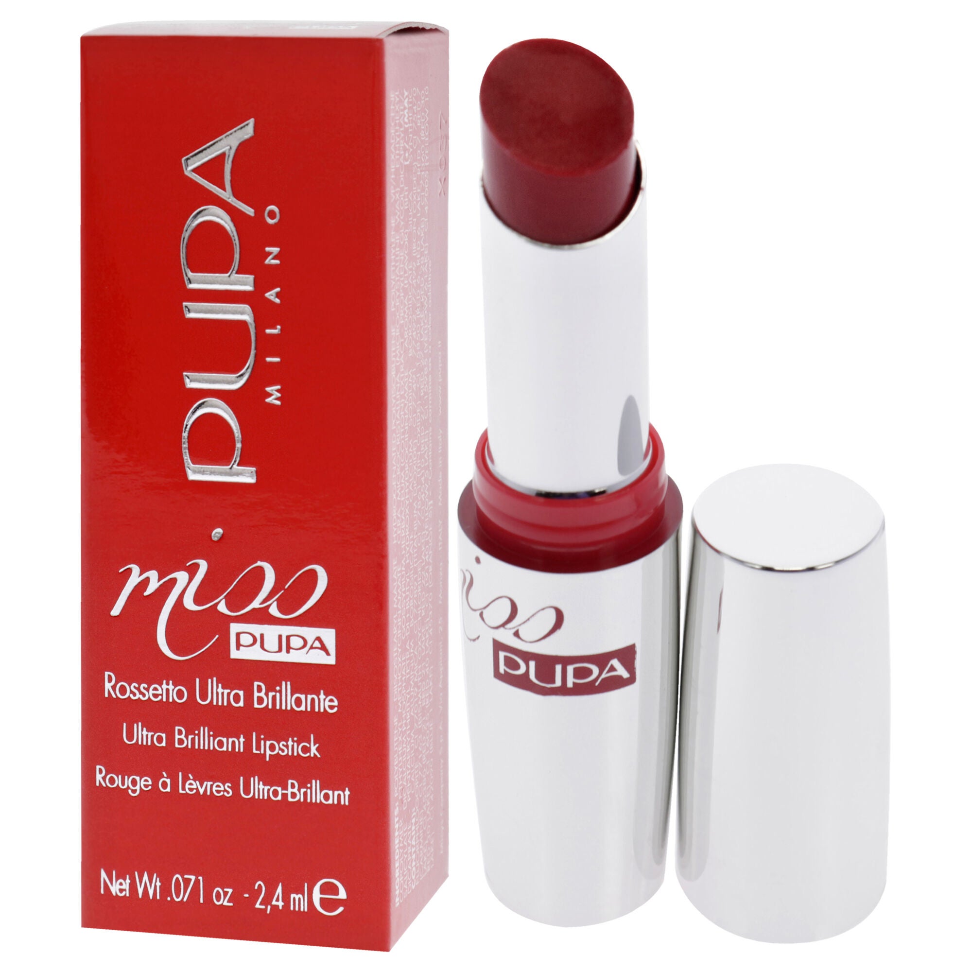 Miss Pupa Ultra Brilliant Lipstick - 503 Spicy Red by Pupa Milano for Women - 0.071 oz Lipstick, See Description, alternate image number 2