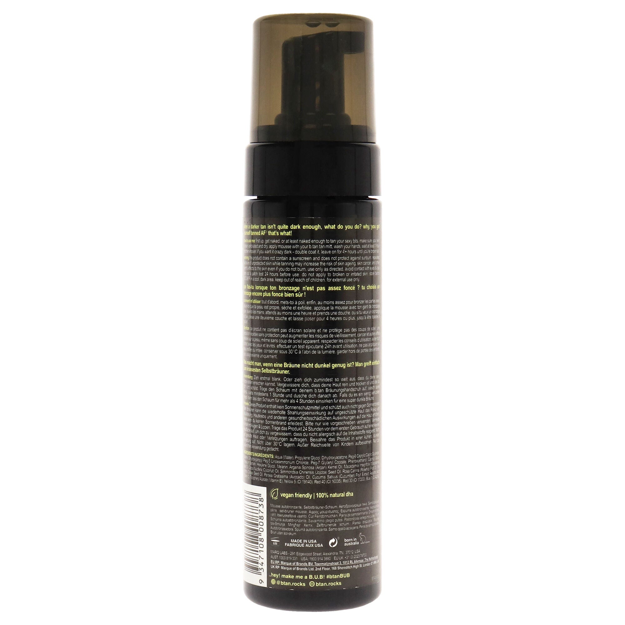 Tanned Af Self Tan Mousse by B.Tan for Unisex - 6.7 oz Mousse, See Description, alternate image number 1