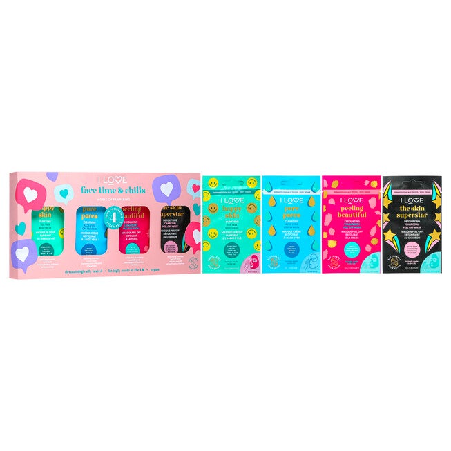 Face Time and Chills Face Mask by I Love Cosmetics for Women - 4 Pc Set, See Description, alternate image number 2