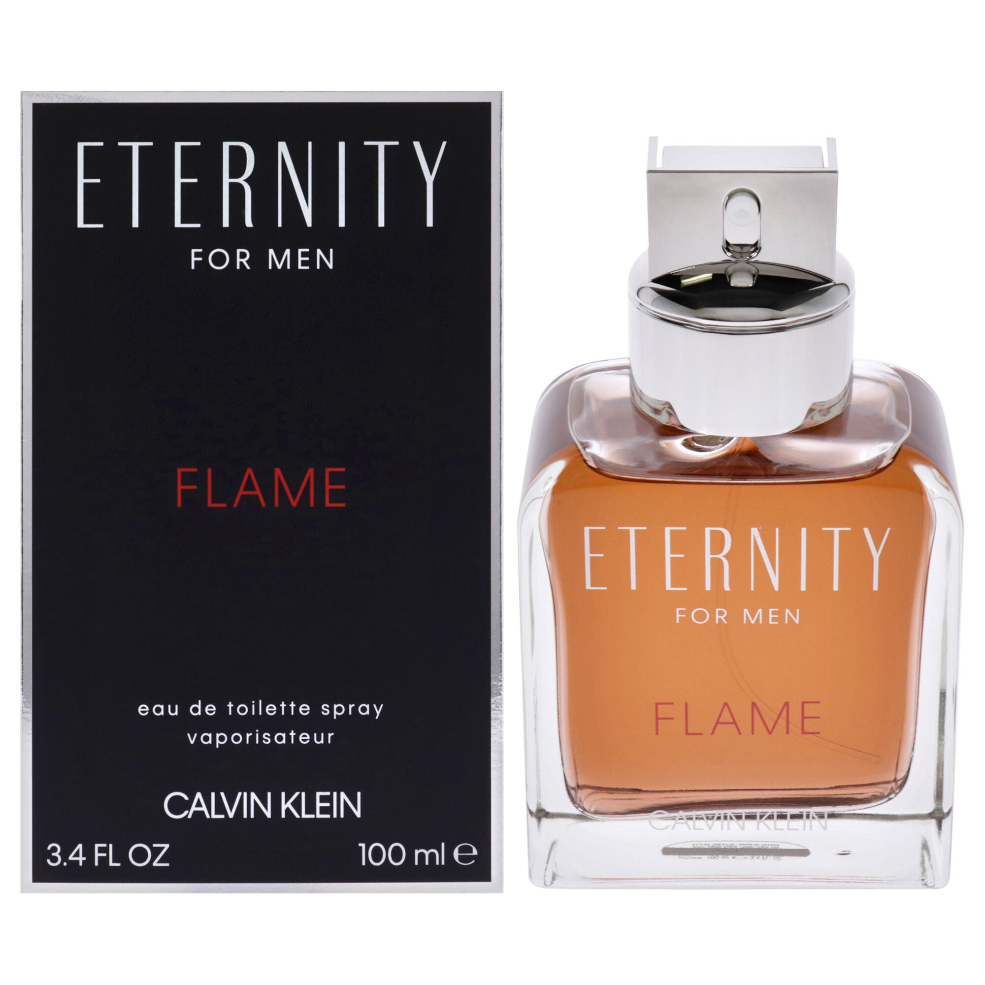 Eternity Flame by Calvin Klein for Men - 3.4 oz EDT Spray, See Description, hi-res image number 0