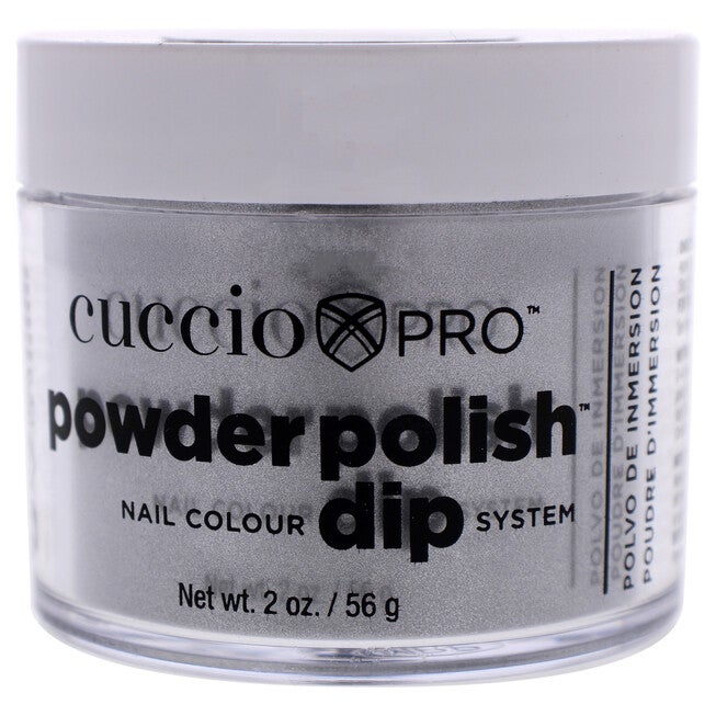 Pro Powder Polish Nail Colour Dip System - Silver with Silver Mica by Cuccio Colour for Women - 1.6 oz Nail Powder, See Description, hi-res image number 0