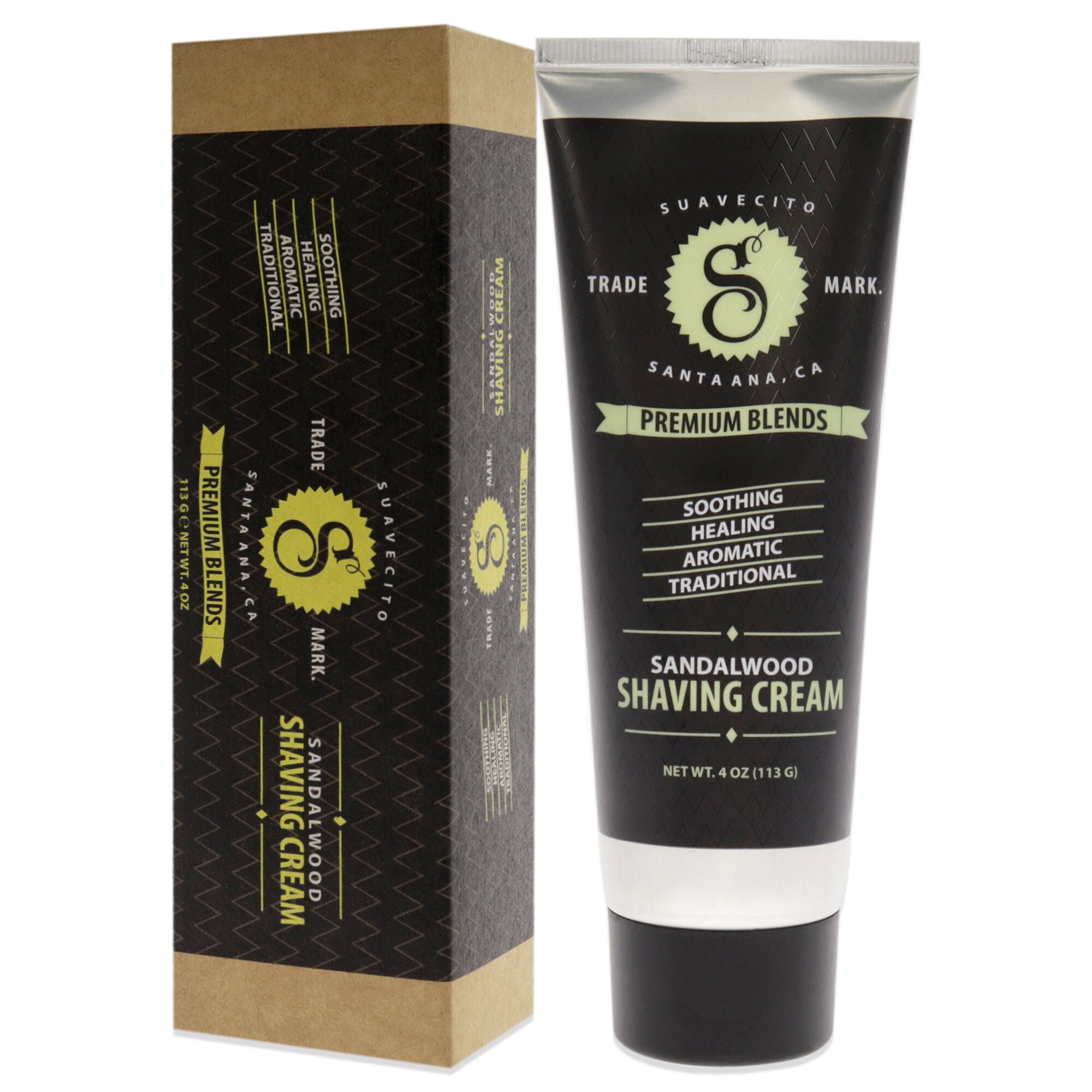 Premium Blends Shaving Creme by Suavecito for Men - 4 oz Cream, See Description, alternate image number 3