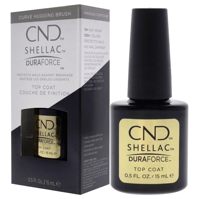 Shellac Nail Color - Duraforce Top Coat by CND for Women - 0.5 oz Nail Polish, See Description, alternate image number 3