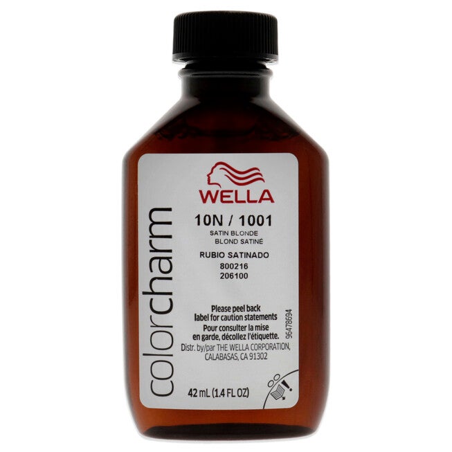 Color Charm Permanent Liquid Haircolor - 1001 10N Satin Blonde by Wella for Unisex - 1.4 oz Hair Color, , alternate image number 5
