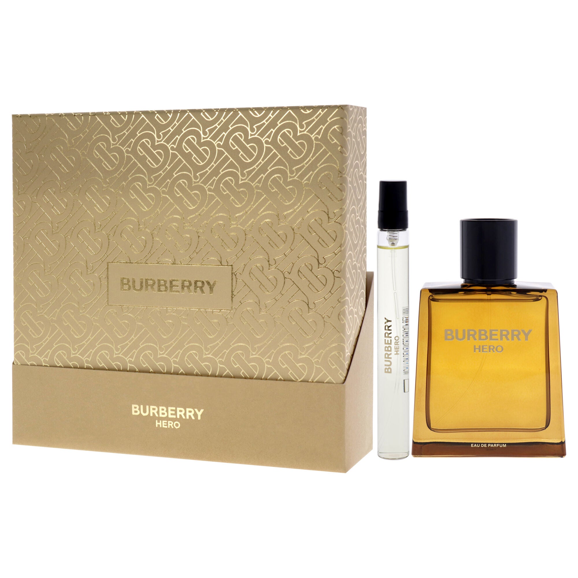Burberry Hero by Burberry for Men - 2 Pc 3.3oz EDP Spray, 0.33oz EDP Travel Spray, See Description, alternate image number 3