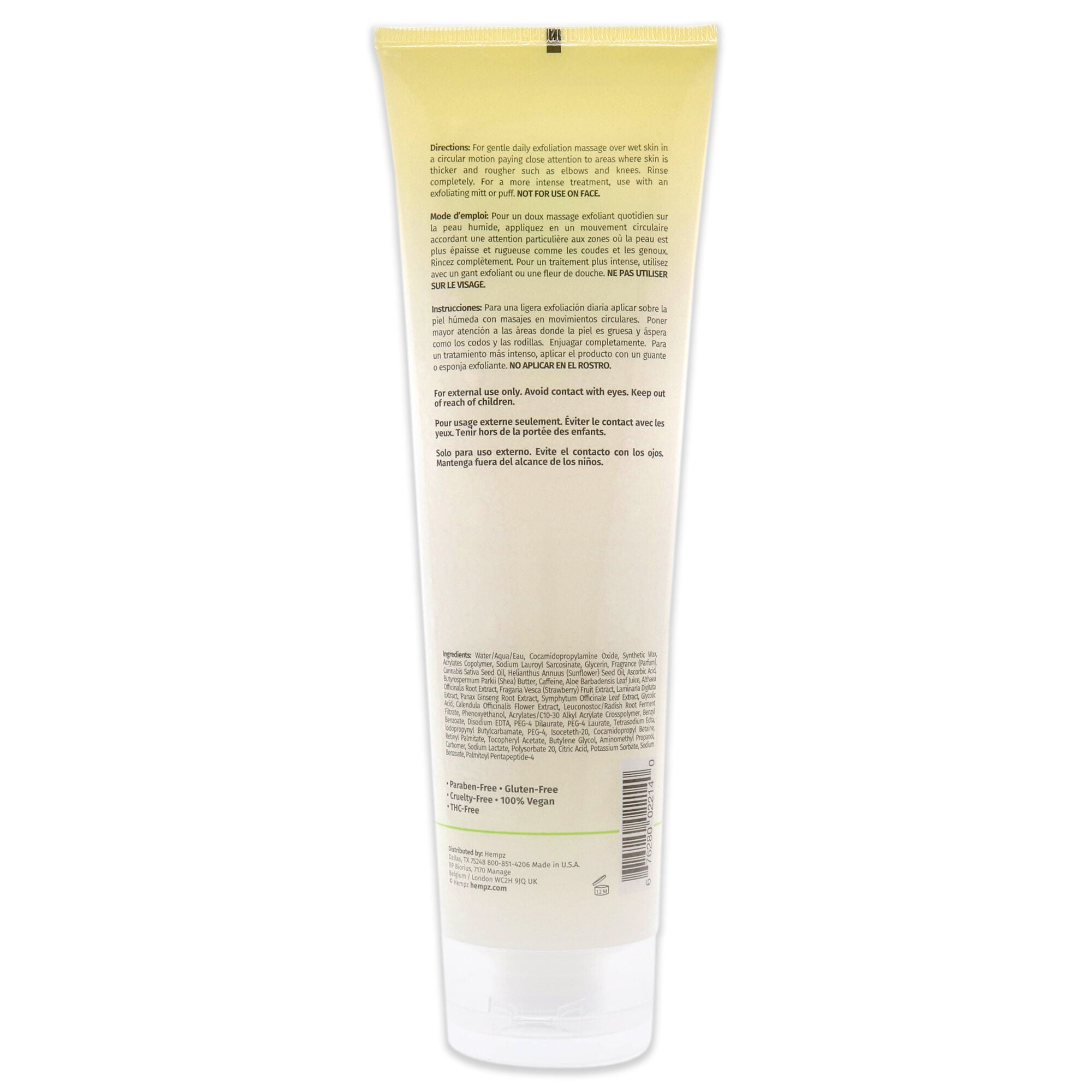 Age-Defying Herbal Body Scrub by Hempz for Unisex - 9 oz Scrub, , alternate image number 3