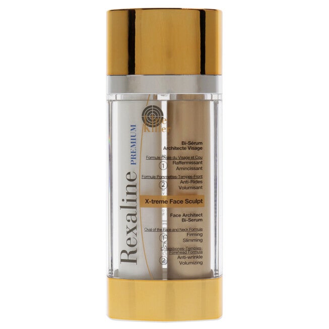 Line Killer X-Treme Face Sculpt Architect Bi-Serum by Rexaline for Unisex - 2 Pc 0.5oz Firming Slimming, 0.5oz Wrinkle Volumizing, , alternate image number null