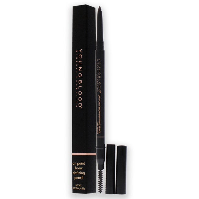 On Point Brow Defining Pencil - Dark Brown by Youngblood for Women - 0.012 oz Eyebrow Pencil, , alternate image number 8