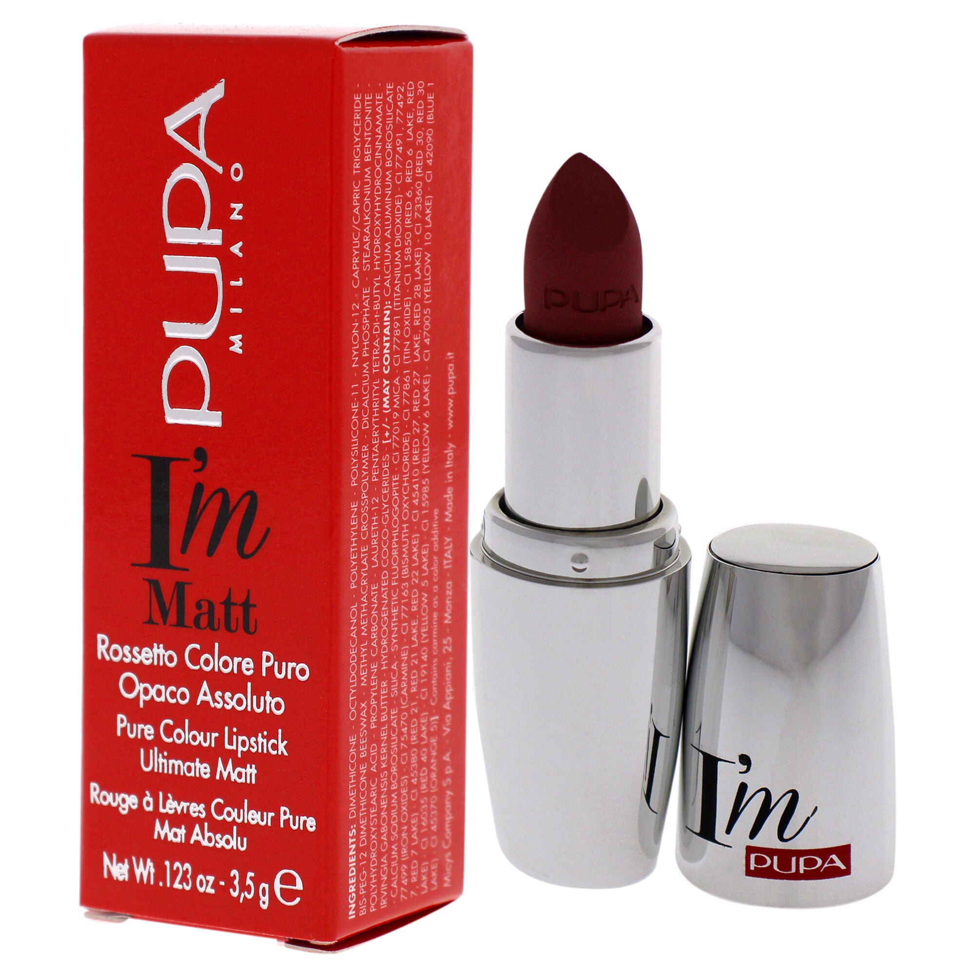 I Am Matte Pure Colour Lipstick - 012 Angel Rose by Pupa Milano for Women - 0.123 oz Lipstick, See Description, alternate image number 2
