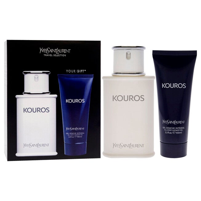 Kouros by Yves Saint Laurent for Men - 2 Pc Gift Set 3.3oz EDT Spray, 3.3oz Hair And Body Wash, See Description, alternate image number 1