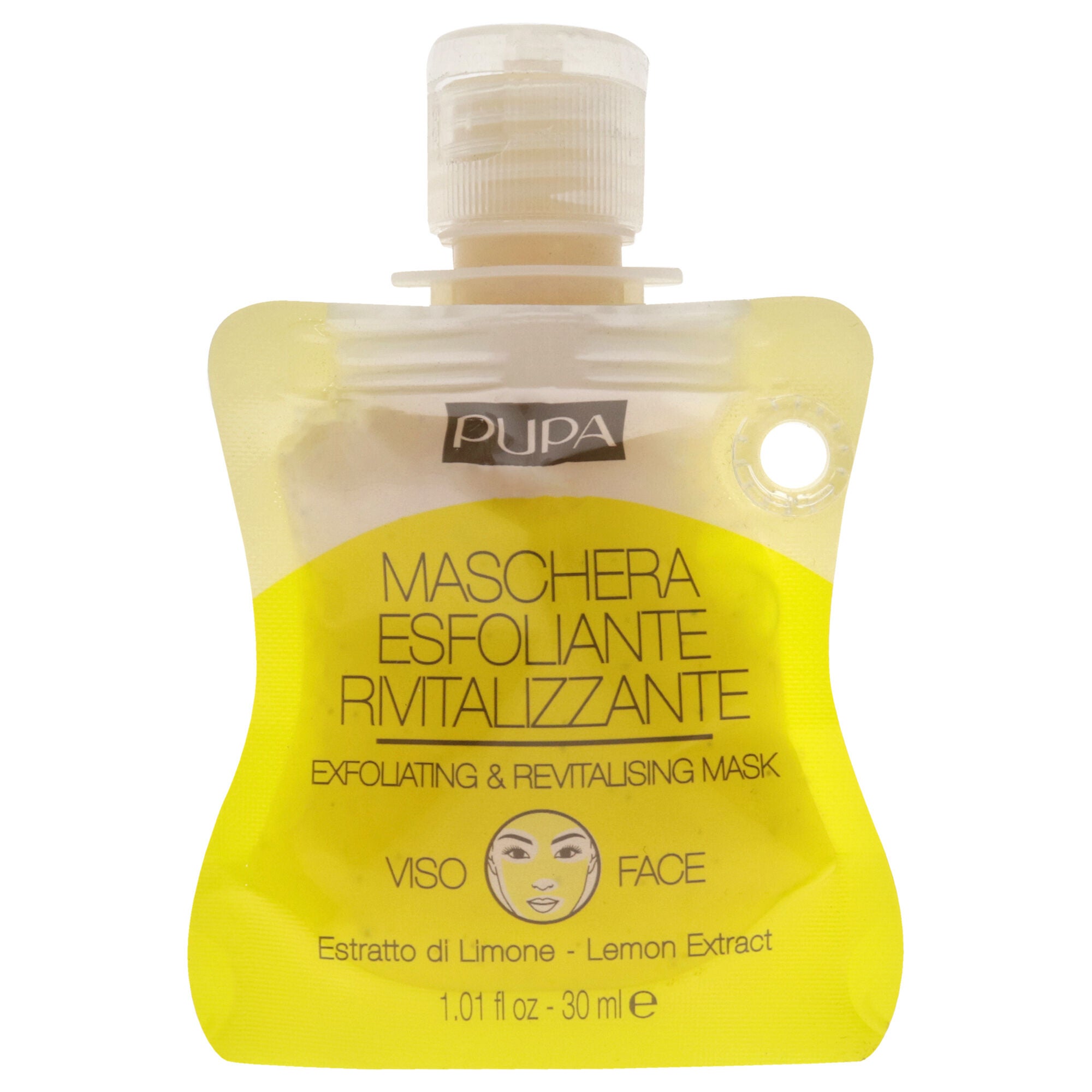 Exfoliating and Revitalizing Face Mask - Lemon Extract by Pupa Milano for Unisex - 1.01 oz Mask, See Description, hi-res image number 0