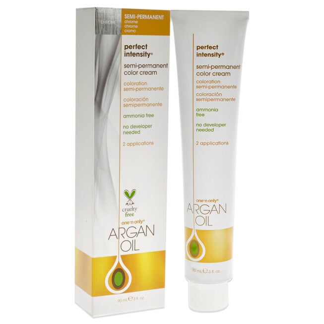 Argan Oil Perfect Intensity Semi-Permanent Color Cream - Chrome by One n Only for Unisex - 3 oz Hair Color, See Description, alternate image number 2
