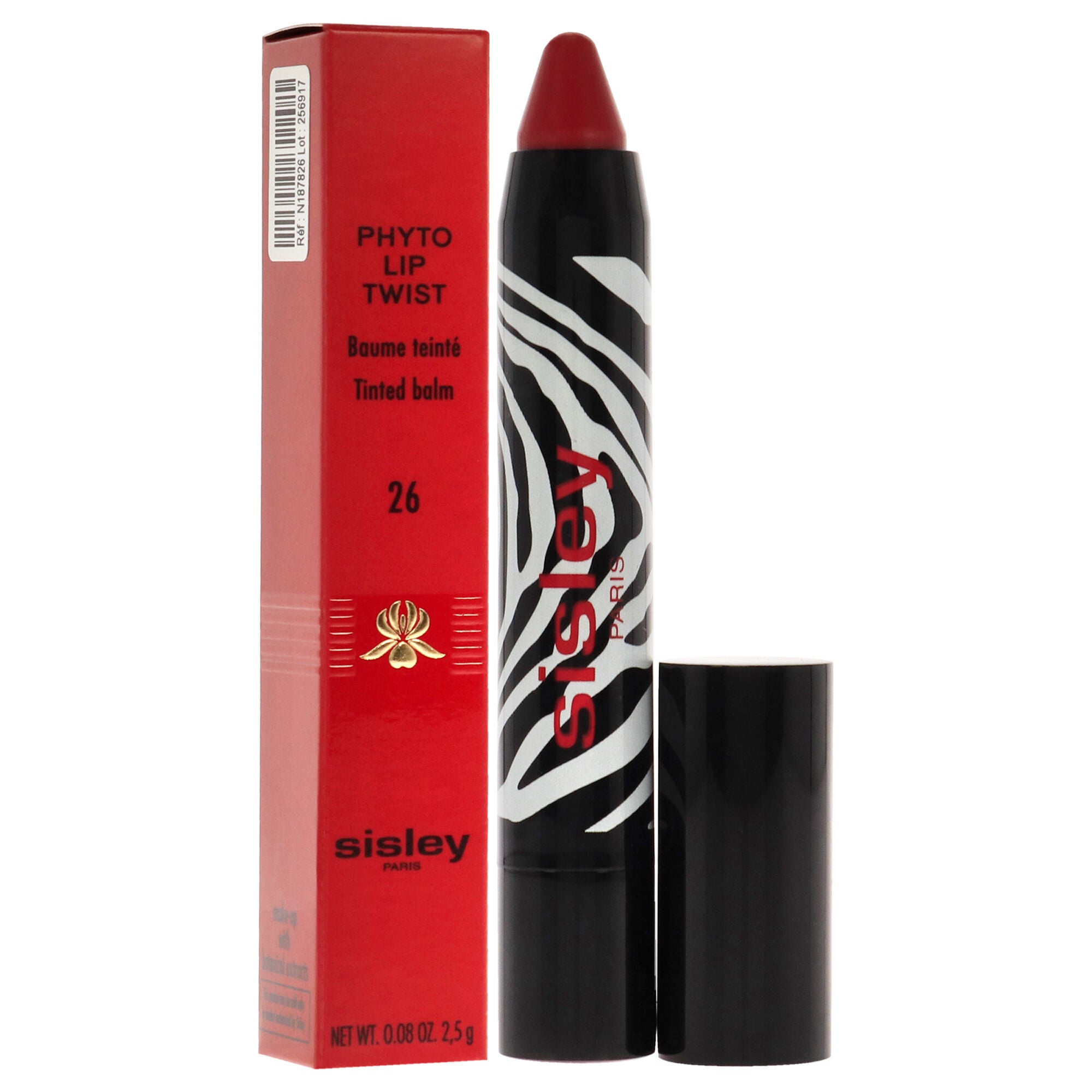 Phyto Lip Twist - 26 True Red by Sisley for Women - 0.08 oz Lipstick, See Description, alternate image number 1
