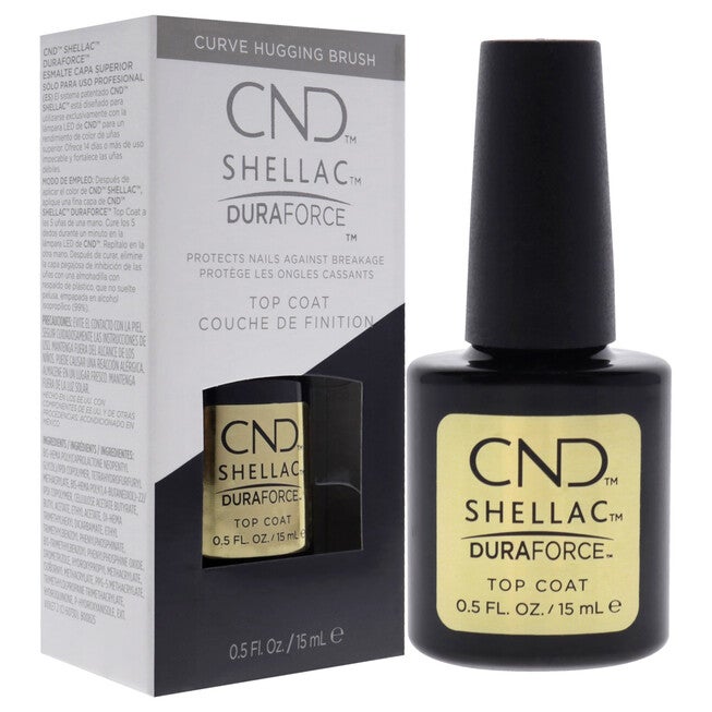 Shellac Nail Color - Duraforce Top Coat by CND for Women - 0.5 oz Nail Polish, See Description, alternate image number 2