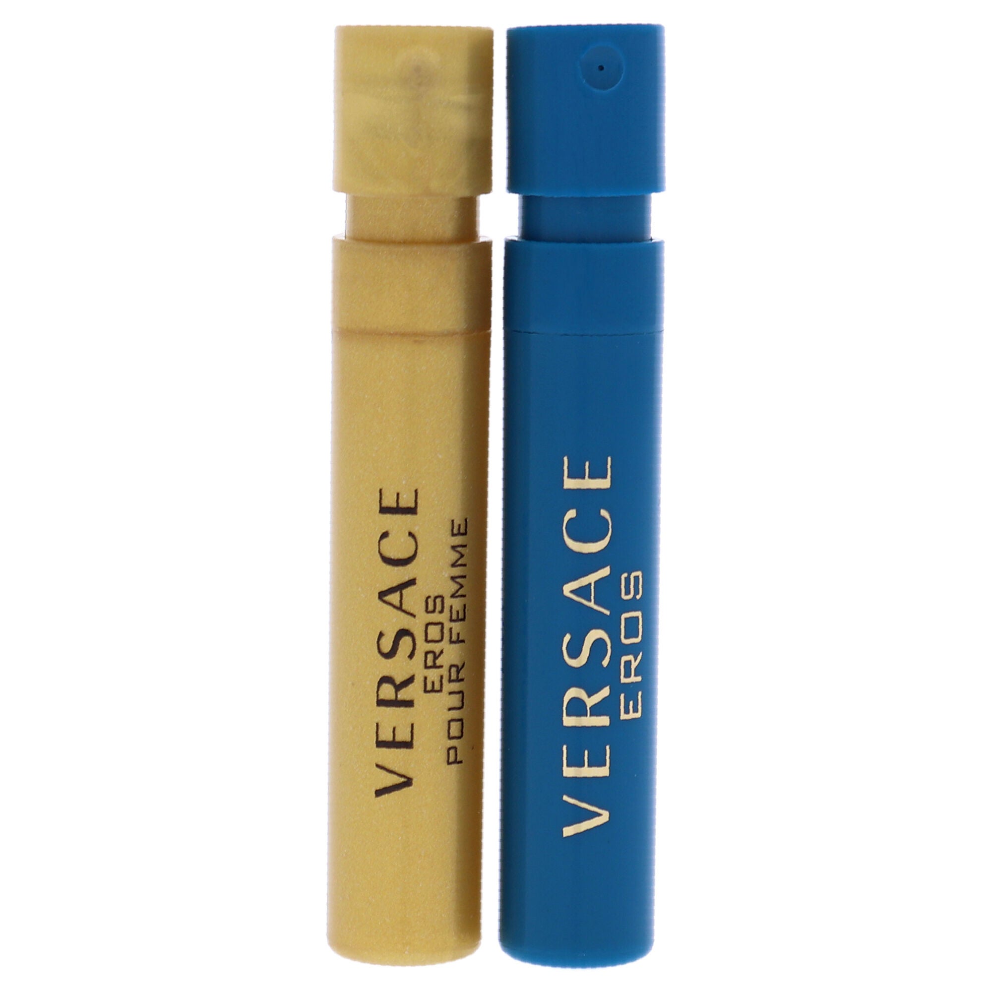 Versace Eros by Versace for Unisex - 2 Pc Mini Gift Set 1ml Pour Femme EDP Spray, 1ml Pour Homme EDT Spray, See Description, alternate image number 1