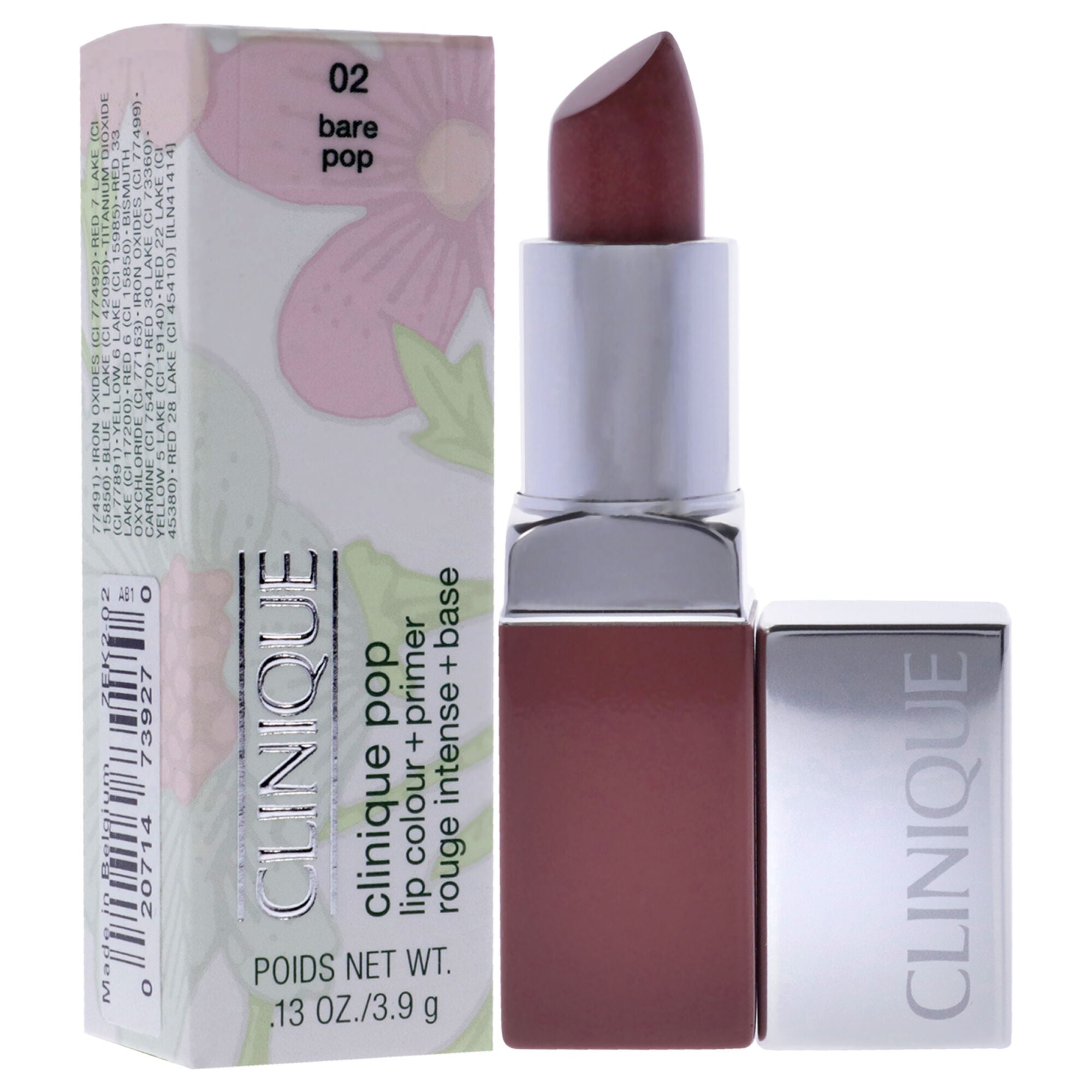 Clinique Pop Lip Colour Plus Primer - 02 Bare Pop by Clinique for Women - 0.13 oz Lipstick, See Description, alternate image number 1