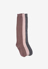 3 Pair Pack Knee High Socks, MUTED TONE, hi-res image number null