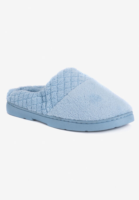 Quilted Clog Slippers, BLUE, hi-res image number null