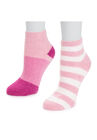2 Pair Pack Aloe Infused Crew Socks, , on-hover image number null
