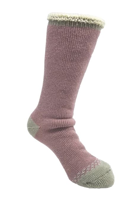 Solid Color Thermal Socks, PINK, hi-res image number null
