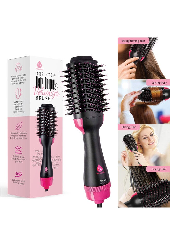 Hot Hair/Volumizer Brush Straightener, , alternate image number 2